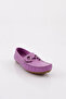 K105 Women's Loafer Shoes Lilac Genuine Leather - 2