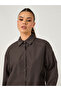 Oversized Button Details Long Sleeve Shirt - 4