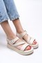 Dhorekh Women's Sandals 00121010 Beige