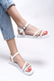 Giselbrae Women's Sandals 0012111 White Skin - 3