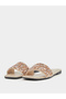 Embellished Strap Slip on Flat Sandals - 2