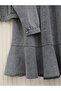 Denim Suit with Flounce Hem and Buttoned Jacket - Smoked - 5