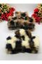 Leopard Feather Plush Latch Buckle Clamp Hair Clip (2 Pieces) - 6