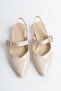 Women's Thick Heel Open Back Classic Heeled Casual Shoes Noble Beige - 7