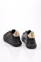 Women's Thick Sole Bee Buckle Sneakers Shoes Black Black 15299633118 - 3