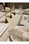 French Lace and Pico Wrap Detailed Service Presentation Napkin 6 Pieces - 2