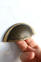 Sail Mussel Bag Dish 64 mm Button Antique Yellow Furniture Kitchen Cabinet Handle Handle Handles. - 5
