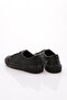 Women's Flat Sole Lace-Up Sneaker Shoes Black 5662678 - 3