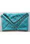 Eared Bead Crochet Turquoise Head Cover Scarf Prayer Cloth - 2