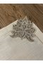 French Lace and Pico Wrap Detailed Service Presentation Napkin 6 Pieces - 6