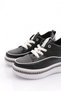 Women's Sneakers with Stones on the Sides Black and White 2623239211982322 - 4
