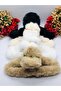 Furry Plush Clamp Latch Buckle Hair Clip Hair Accessory (4 Pieces) - 5