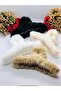 Furry Plush Clamp Latch Buckle Hair Clip Hair Accessory (4 Pieces)
