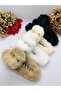 Furry Plush Clamp Latch Buckle Hair Clip Hair Accessory (4 Pieces) - 4