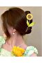 Metal Stylish Stone and Enamel Sunflower Model Buckle