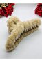 Furry Plush Clamp Latch Buckle Hair Clip Hair Accessory (1 Piece)