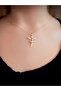 Steel Ballerina Necklace Minimal Thin Chain with Stone