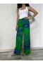 Summer Viscose Women's Trousers - Wide Leg Plaszo - 8