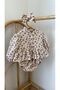 Romper with Velvet Flower