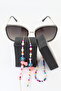 Gold Evil Eye Beaded Glasses Lanyard. Women's Glasses Chain. Glasses Rope. Eyeglasses String Strap. The Glasses Chain. - 3