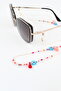 Gold Evil Eye Beaded Glasses Lanyard. Women's Glasses Chain. Glasses Rope. Eyeglasses String Strap. The Glasses Chain. - 2