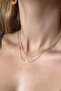 Thin Chain Short Double Necklace - 3