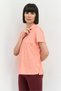 Women Sportswear Fit Short Sleeves Outdoor Polo Shirt, Orange - 3