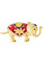Metal Elephant Décor Box 12Cm X 5Cm X 5Cm Multi-Colour