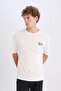 Ecru Men's T-Shirt D5466Ax/Er105 - 3