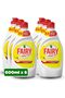 Max Plus Lemon Dishwashing Liquid with Bleach Alternative Power, 6x600ml