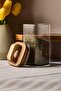 Acacia Square 210 ml Acacia Vacuum Lid Borosilicate Glass Jar 6X10 cm - 2