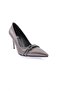 Kn-02-23Y Women's Silver Stone Banded Evening Dress Shoes Platinum - 2