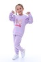 Girl's Tracksuit Suit with Sequin Embroidery