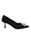 Fb-40-1563 Women's Pearl Stone Heeled Shoes