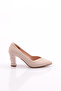 589 Women's Pointed Toe V-Cut Low Heeled Shoes