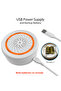 جهاز إنذار ذكي من Coolcam Tuya Zigbee لأمن المنزل مع تنبيهات ستروب يدعم كابل USB و... - 6