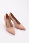 1002 Women's Heeled Stiletto Shoes Nude Printed - 2