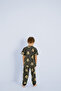Anthracite Boy's 100% Cotton Dog Animal Printed Crew Neck Pajama Set25110157 - 2