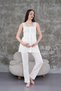 Women's Ecru Lace Maternity Sleepwear Set - 4