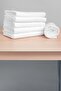 6 Pieces 50X90 cm White Hotel Towels 210 Grams Hand-Face-Head Towels Hotel Collection - 2