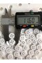 11.5 mm (18 Boy) White Polyester Button (30 Pcs) - 3