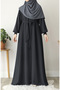 Asel Mevlana Flared Ferace Smoked