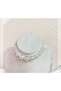 White Color Women's Necklace with Pearls