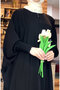 Didar Bat Sleeve Abaya Ferace Black - 4