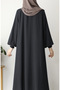 Asel Mevlana Flared Ferace Smoked - 6
