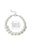 White Color Women's Necklace with Pearls - 2
