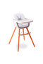 Premium Dual Height Wooden High Chair - White - 4