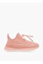 Monotone Sports Shoes with Lace-Up Closure - 3