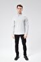 Men's Standard Fit Comfortable Cut Cold-Proof Stand Collar Fleece Sweatshirt Gray