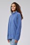Standard Fit Relaxed Cut Cold-Proof Stand Collar Fleece Sweatshirt - 2